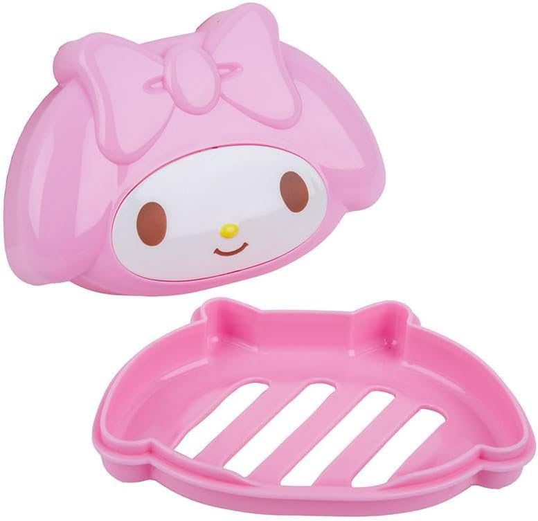 Daiso My Melody Soap Dish With Lid, Pink - Image 3